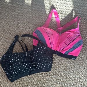 Victoria’s Secret knockout front-close sports bras size 34D New/never worn